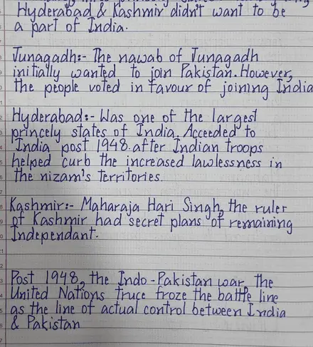Karandeep S.'s English handwriting, after the course