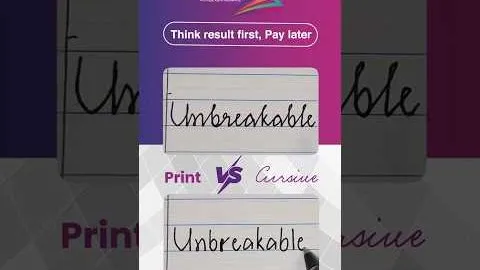 Print vs cursive, a Writing Guru short