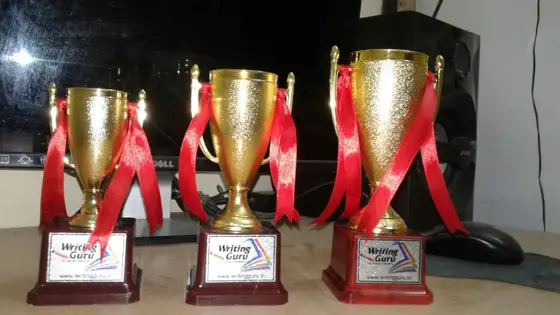 Trophies for our young writers